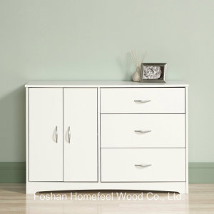 Living Room 2+4 Wood Storage Cabinet Dresser in White